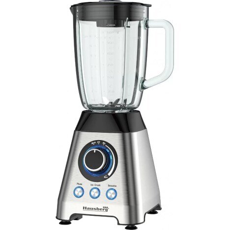 Blender cu rasnita, Hausberg HB-7764, doua viteze cu pulsatii, recipient sticla 1.8 L, 1200 W, Multi